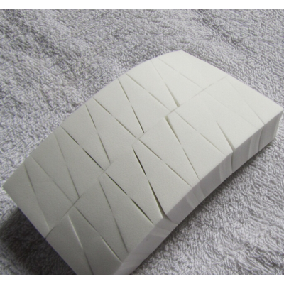 Latex free white cosmetic blocks sponge round 24pcs cosmetic wedges