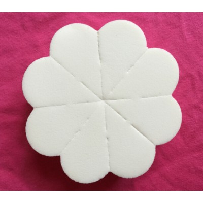 Flower shaped sponge cheap Korea powder foundation wedge puff